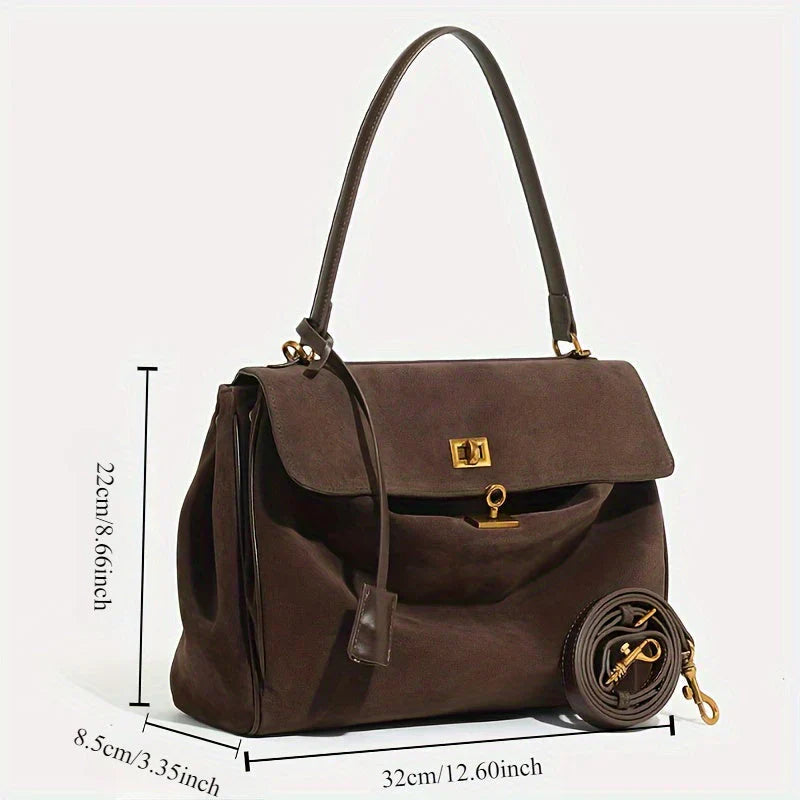 Avellie  Luxury Leather Suede Bag