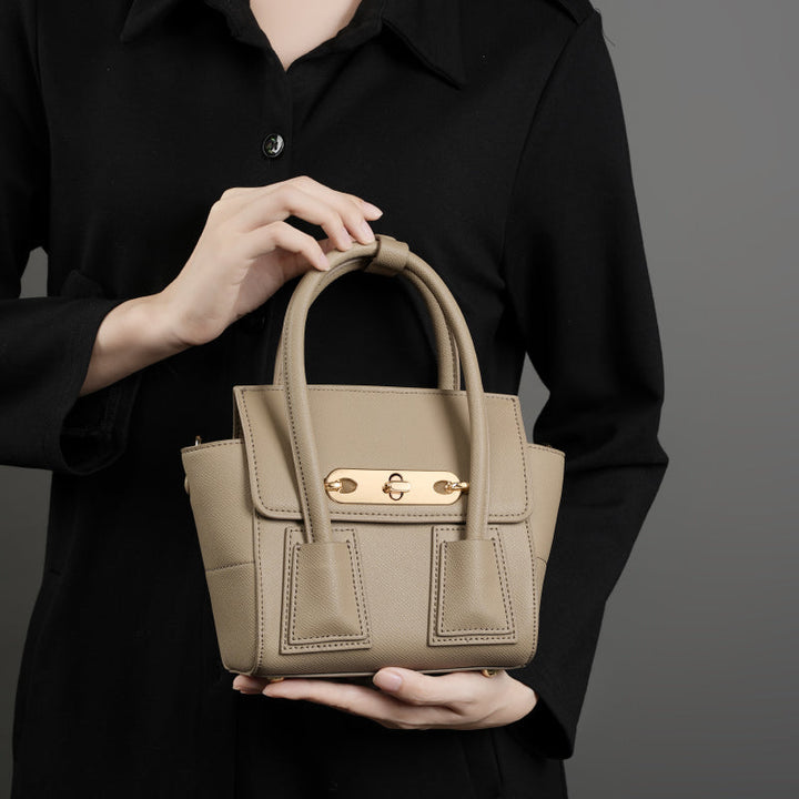 Avellie Golden Lock Touch Bag | Elegance with golden details