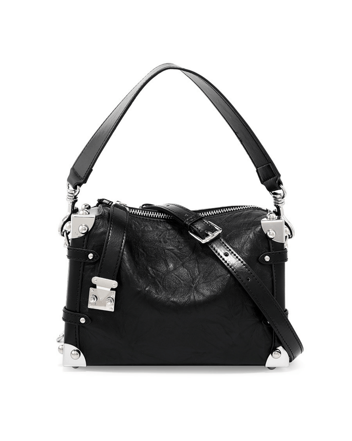 Avellie Silvery Edge wrinkled leather bag | Elegant and original design