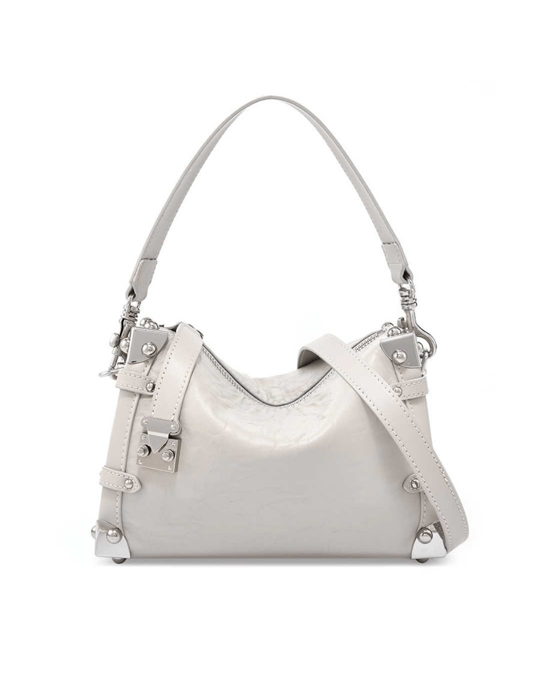 Avellie Silvery Edge wrinkled leather bag | Elegant and original design