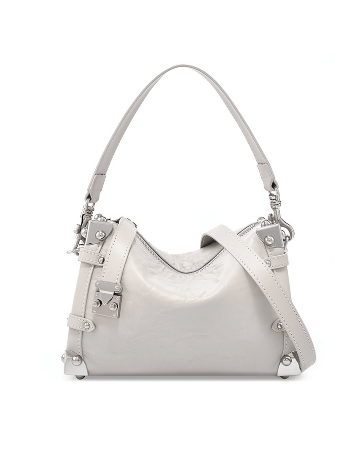 Avellie Silvery Edge wrinkled leather bag | Elegant and original design