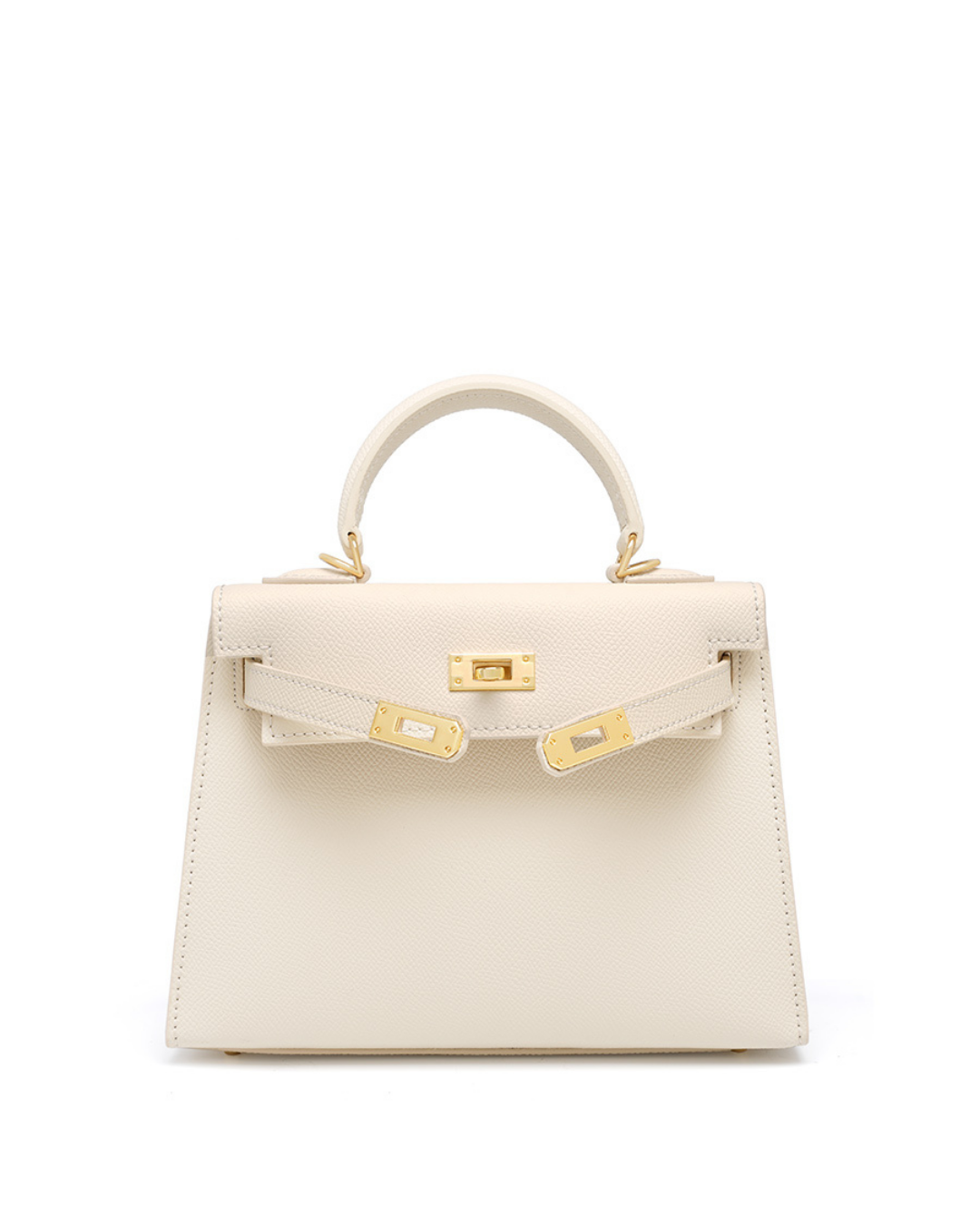 Avellie Classic Allure genuine leather bag | Elegance with gold accessories