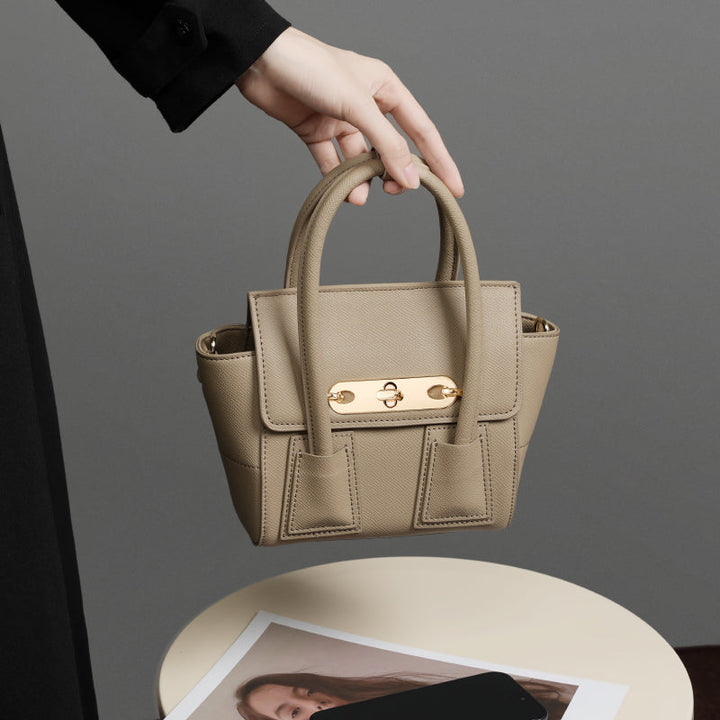 Avellie Golden Lock Touch Bag | Elegance with golden details