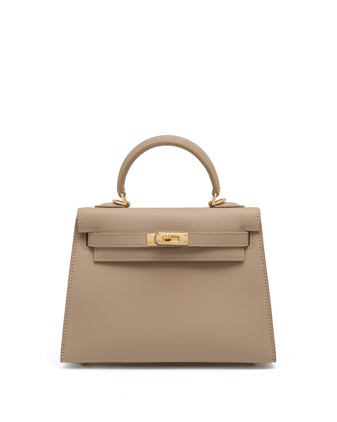 Avellie Classic Allure genuine leather bag | Elegance with gold accessories