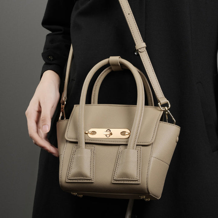 Avellie Golden Lock Touch Bag | Elegance with golden details