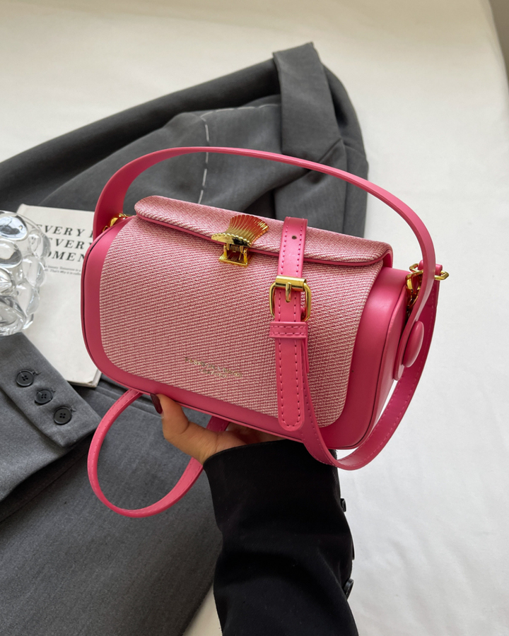 Avellie Retro II shoulder bag with coloured fabric flap | Elegant and functional design