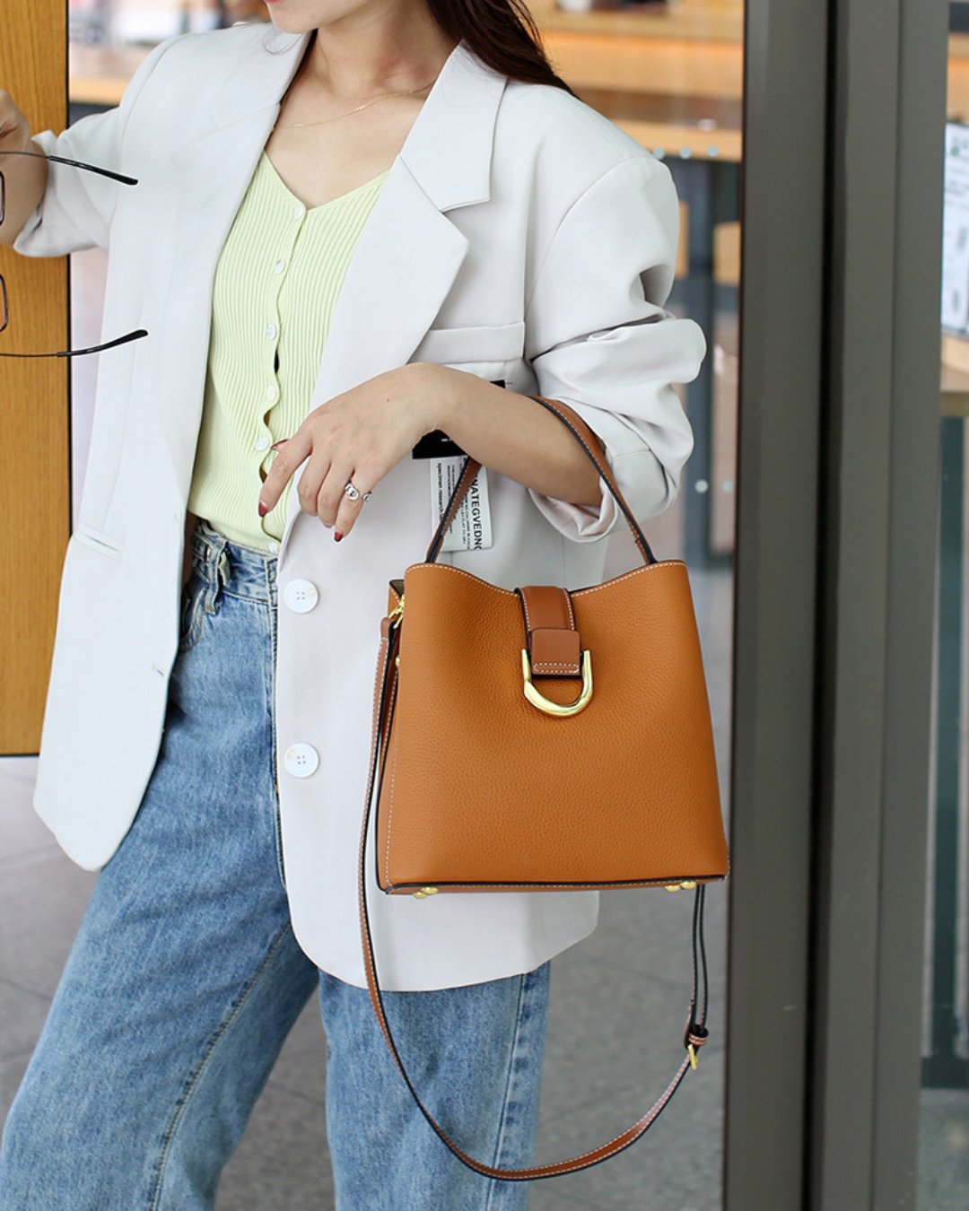 Avellie Korean Elysium leather bag | Elegant and functional for everyday style