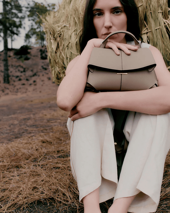 Avellie Handbag and Shoulder Bag with Flap Polène Mokki Belle | Elegant and Versatile