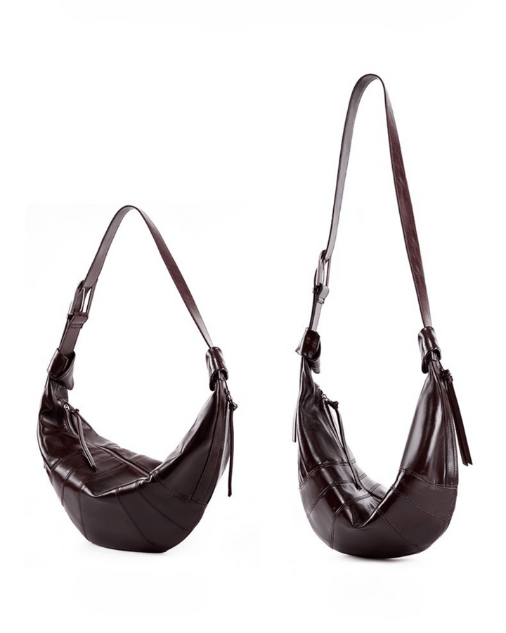 Avellie Banana Curve Lux Leather bag | For everyday use and elegance