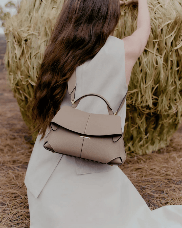 Avellie Handbag and Shoulder Bag with Flap Polène Mokki Belle | Elegant and Versatile