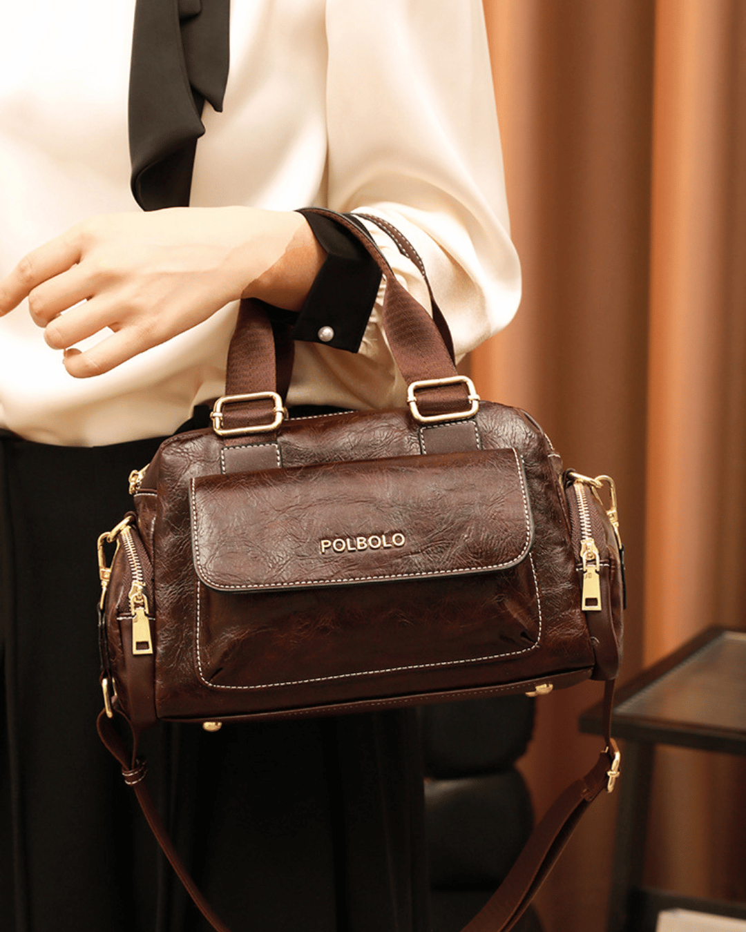 Avellie Polbolo Vintage multi-compartment bag | Spacious and functional design