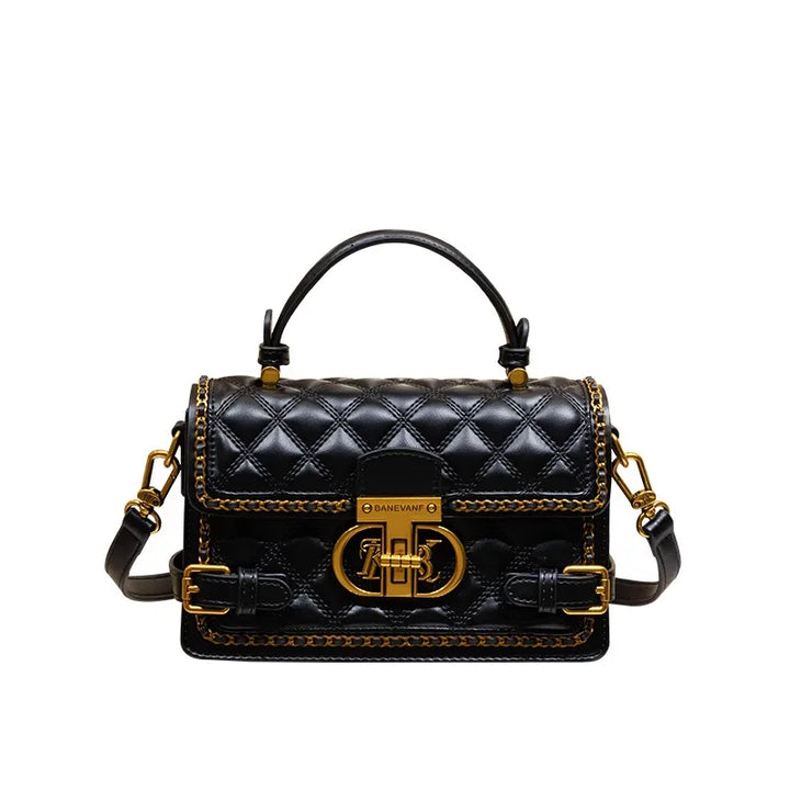 Avellie Diamond quilted handbag and shoulder bag with chain detail