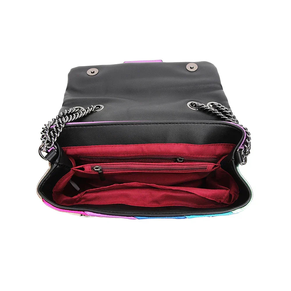 Avellie Rainbow Style Chain Bag | Lively, modern and fashionable pattern