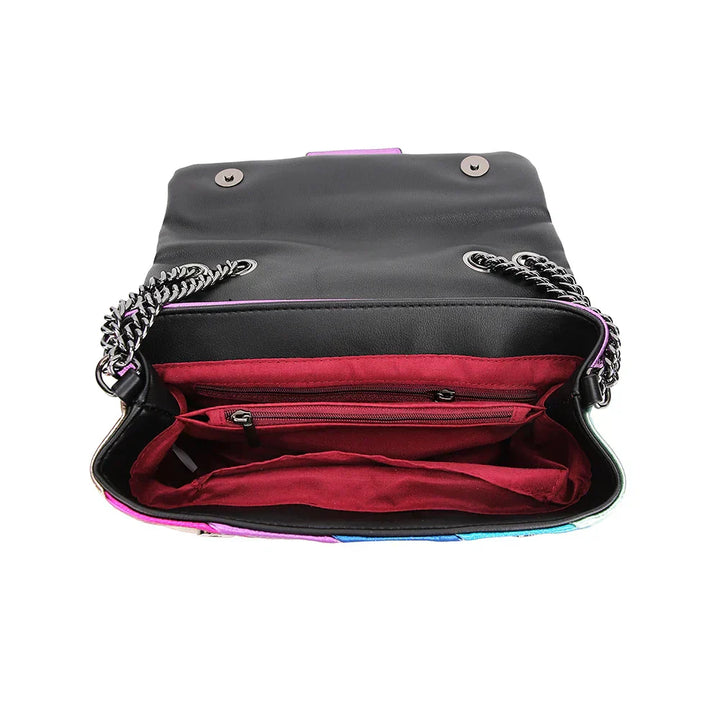 Avellie Rainbow Style Chain Bag | Lively, modern and fashionable pattern