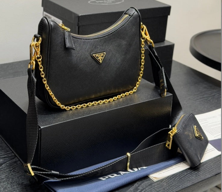 Avellie Prada Re-Edition 2005 Saffiano Leather Bag.