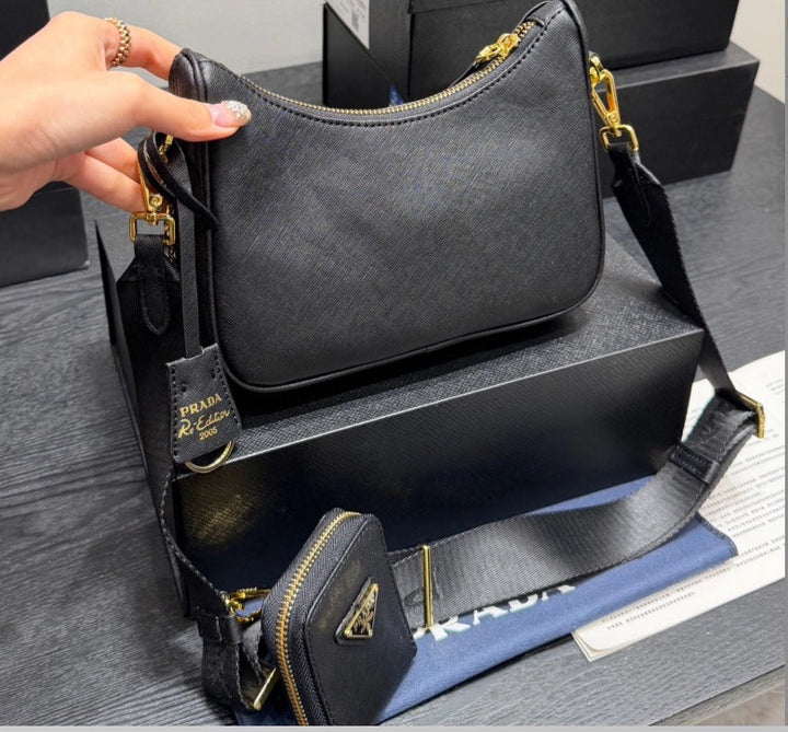 Avellie Prada Re-Edition 2005 Saffiano Leather Bag.
