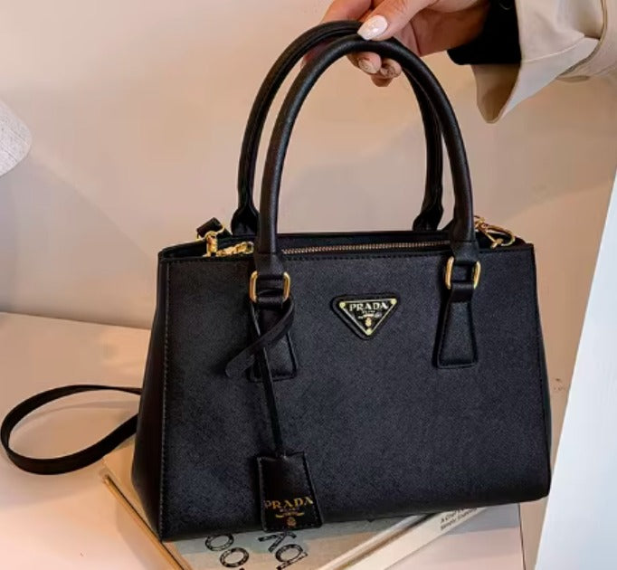 Avellie Prada Galleria Medium Saffiano Leather Bag - Elegant and Modern Design