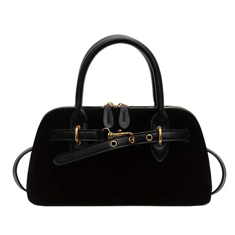 Avellie Small vintage suede handbag and shoulder bag