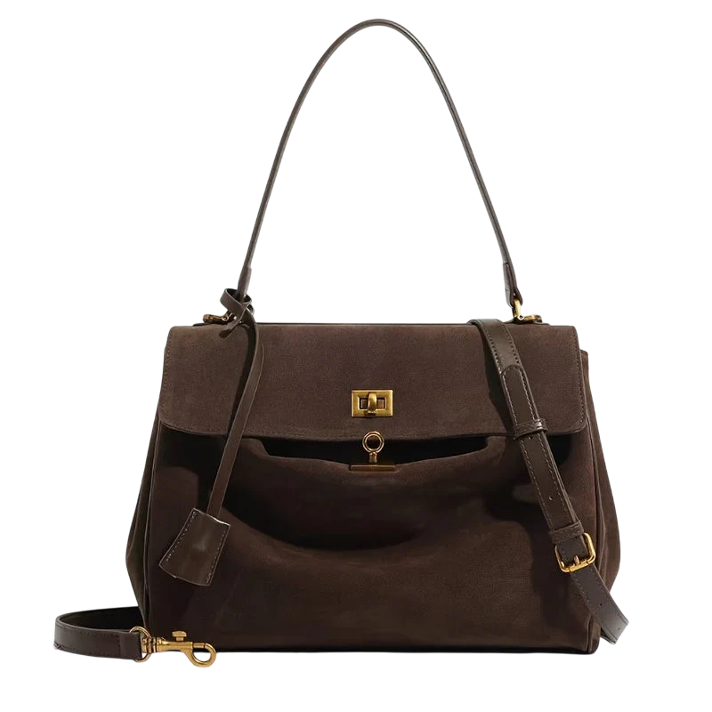 Avellie  Luxury Leather Suede Bag