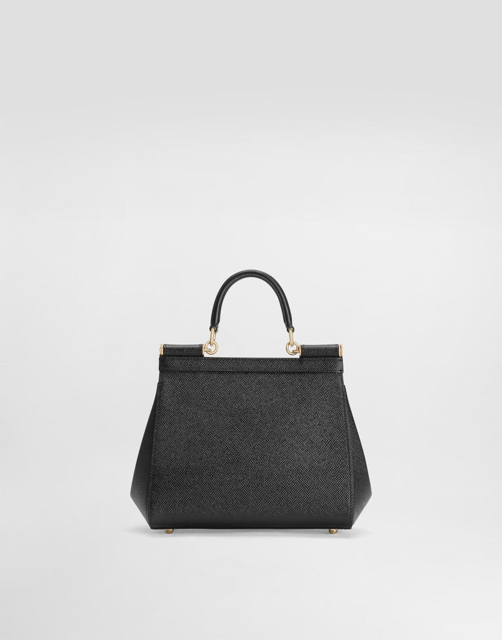 Avellie Dolce &amp; Gabbana Sicily Medium Top Handle Leather Bag - Elegant Design