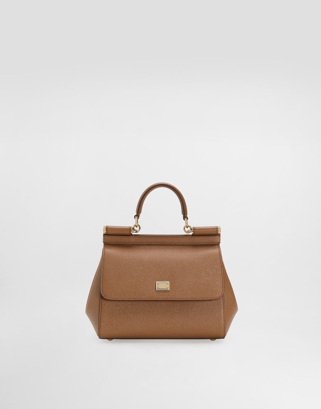 Avellie Dolce &amp; Gabbana Sicily Medium Top Handle Leather Bag - Elegant Design