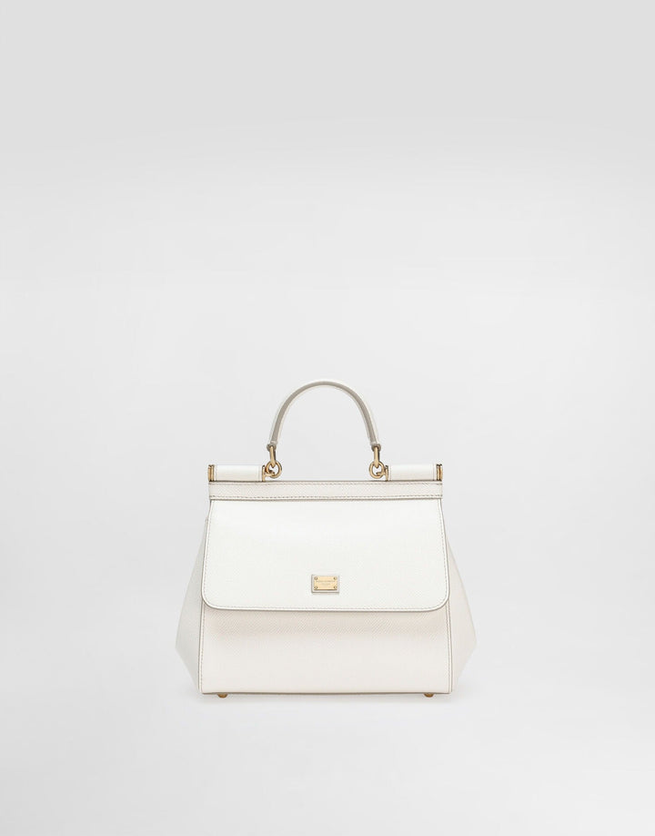 Avellie Dolce &amp; Gabbana Sicily Medium Top Handle Leather Bag - Elegant Design
