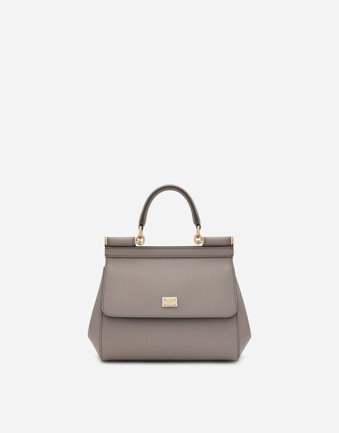 Avellie Dolce &amp; Gabbana Sicily Medium Top Handle Leather Bag - Elegant Design