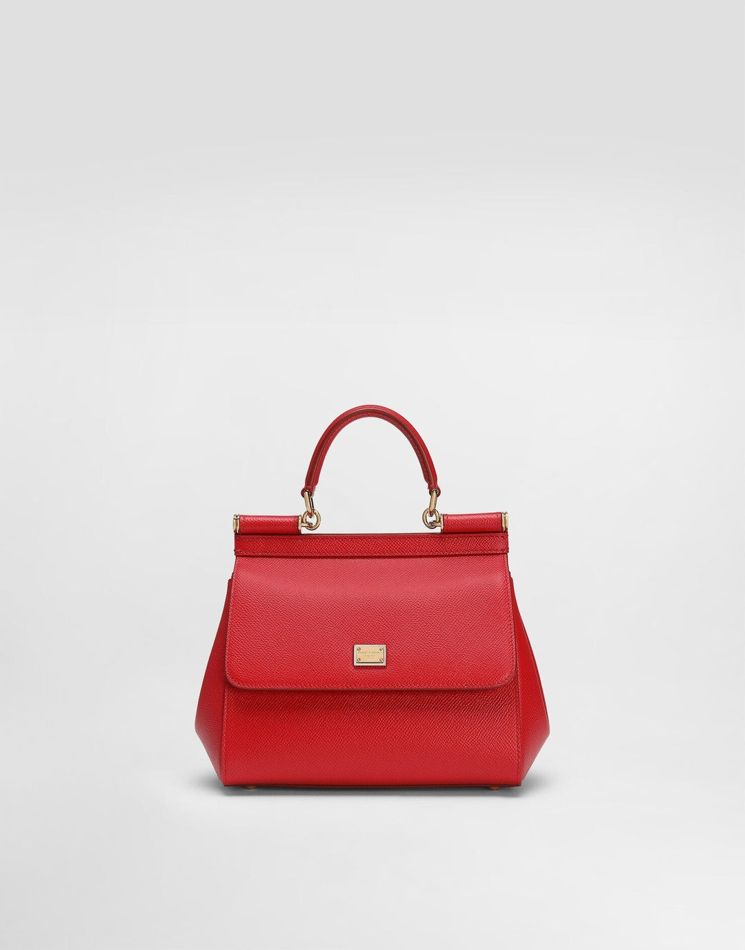 Avellie Dolce &amp; Gabbana Sicily Medium Top Handle Leather Bag - Elegant Design