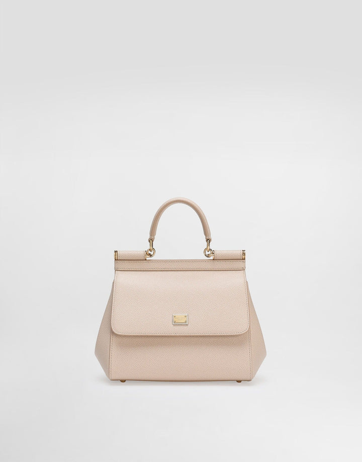 Avellie Dolce &amp; Gabbana Sicily Medium Top Handle Leather Bag - Elegant Design