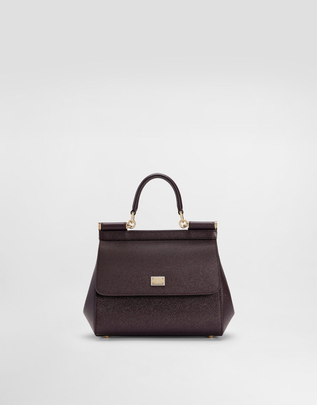 Avellie Dolce &amp; Gabbana Sicily Medium Top Handle Leather Bag - Elegant Design