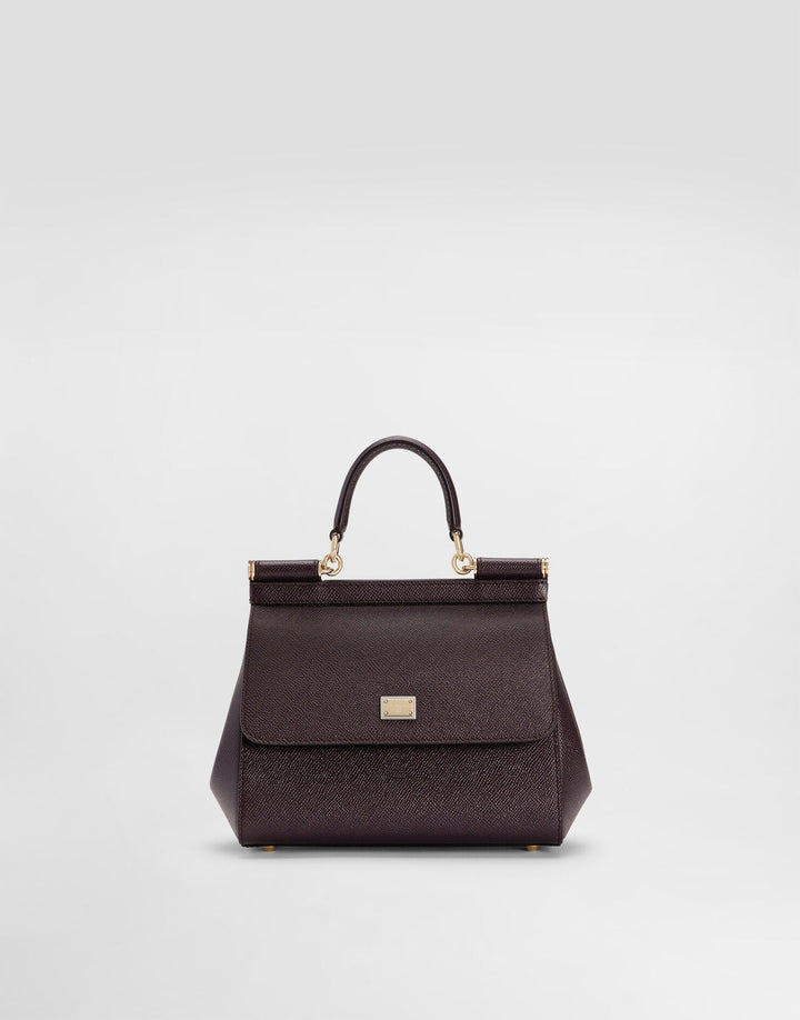 Avellie Dolce &amp; Gabbana Sicily Medium Top Handle Leather Bag - Elegant Design