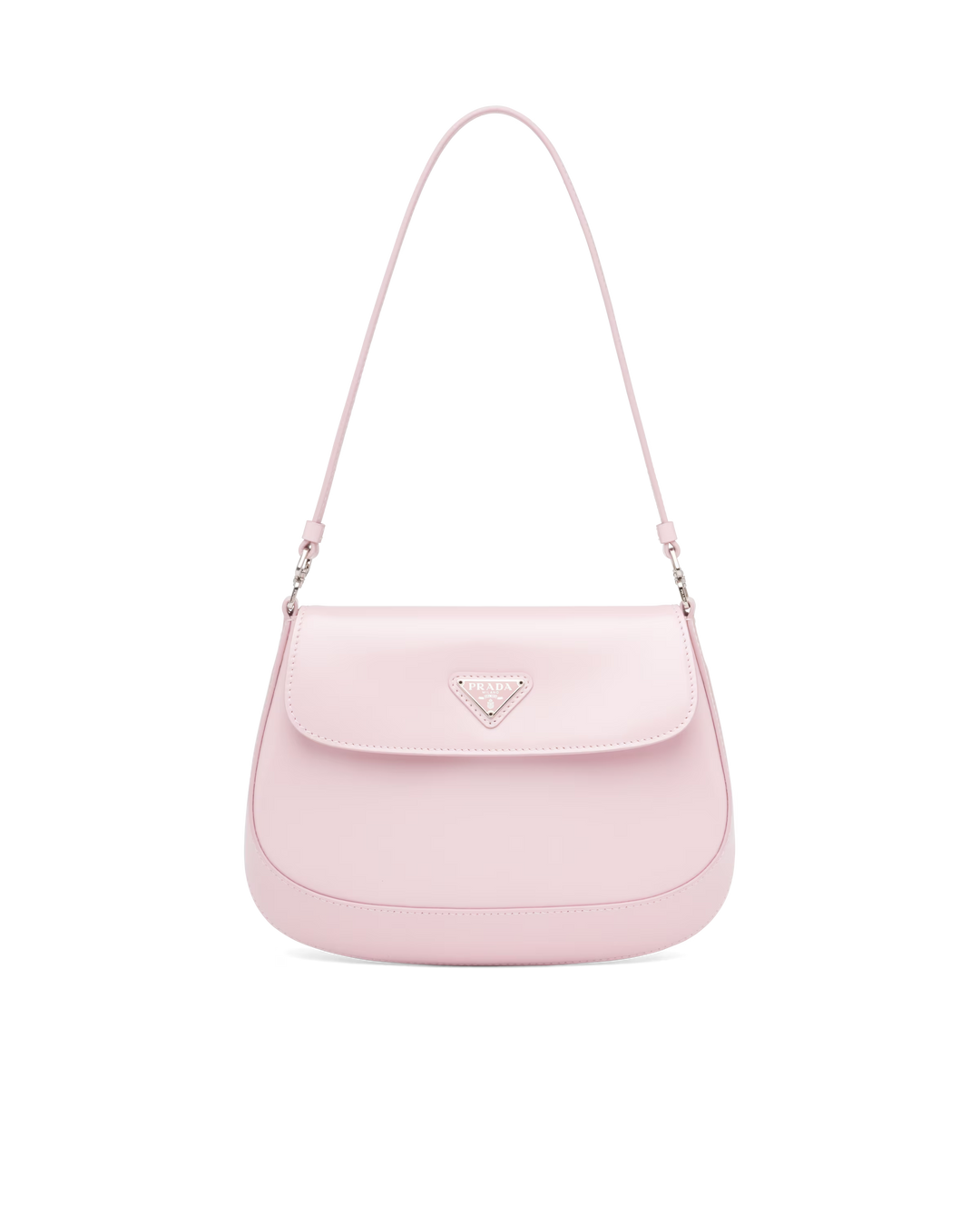 Avellie Prada Cleo Brushed Leather Flap Shoulder Bag
