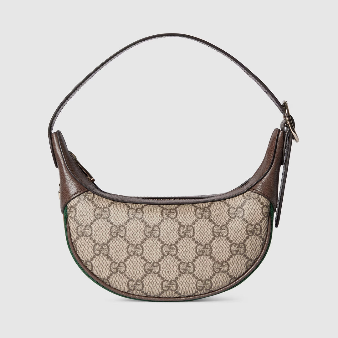 Avellie Gucci Ophidia GG Small Shoulder Bag – Classic GG Canvas Half Moon Bag