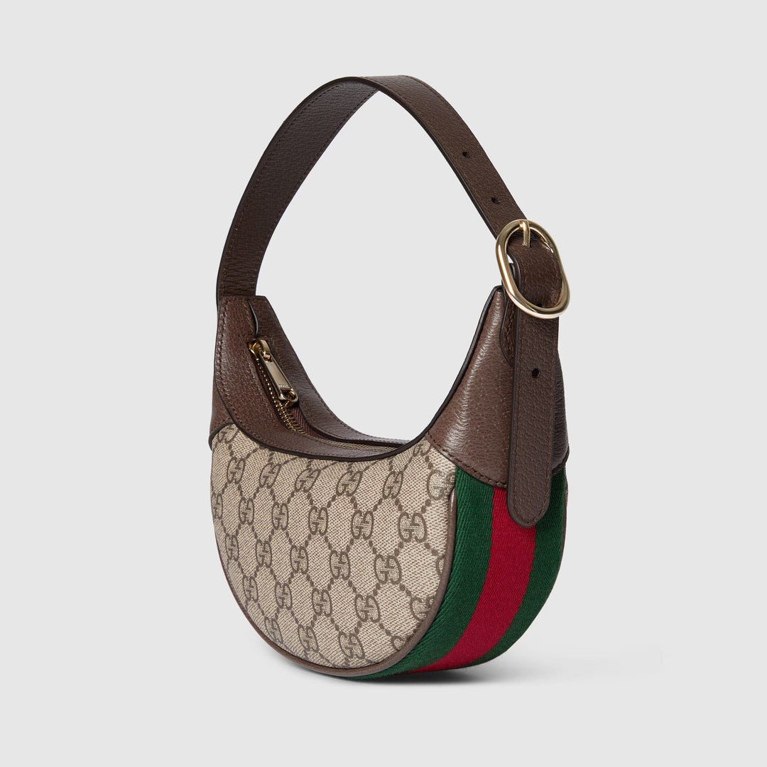 Avellie Gucci Ophidia GG Small Shoulder Bag – Classic GG Canvas Half Moon Bag