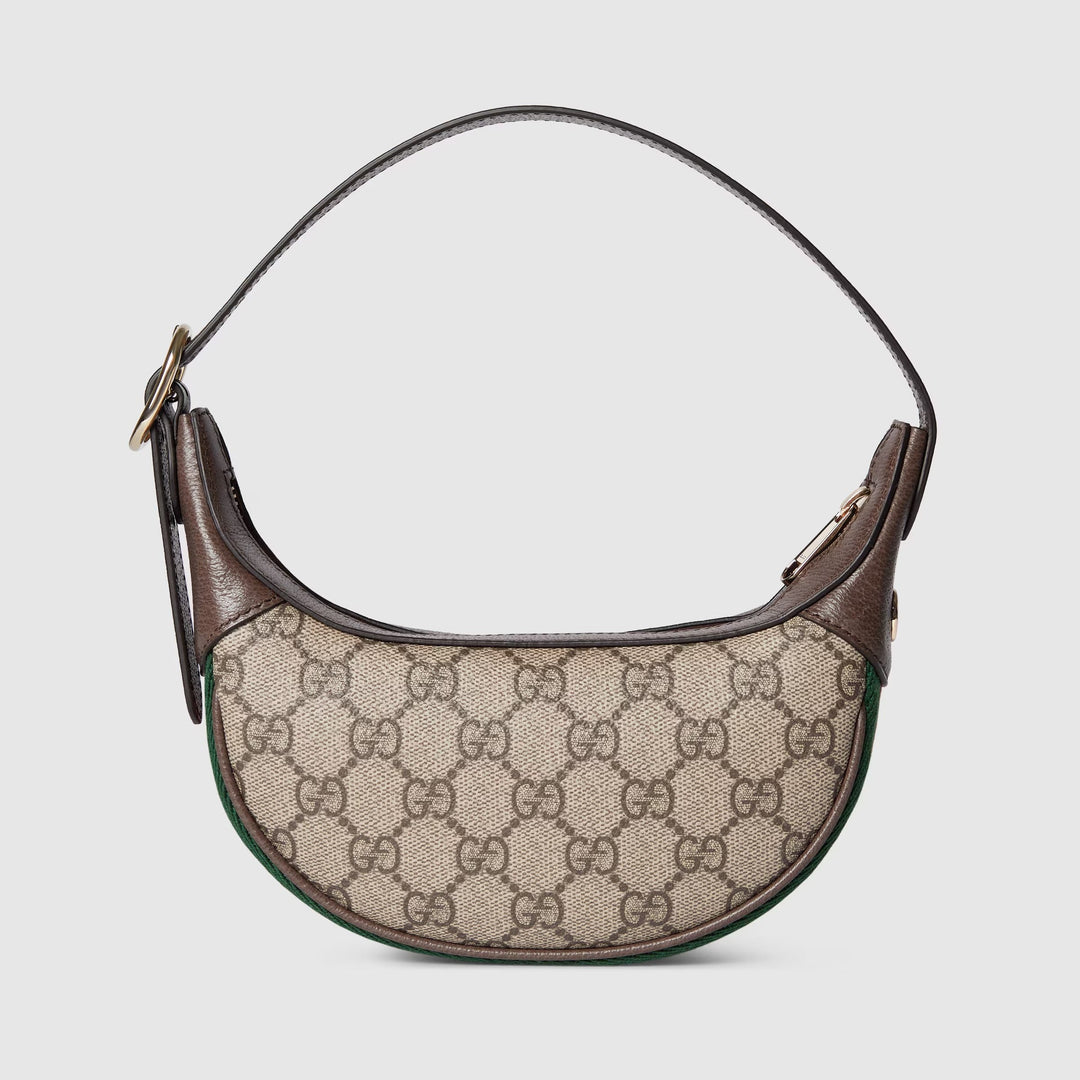 Avellie Gucci Ophidia GG Small Shoulder Bag – Classic GG Canvas Half Moon Bag