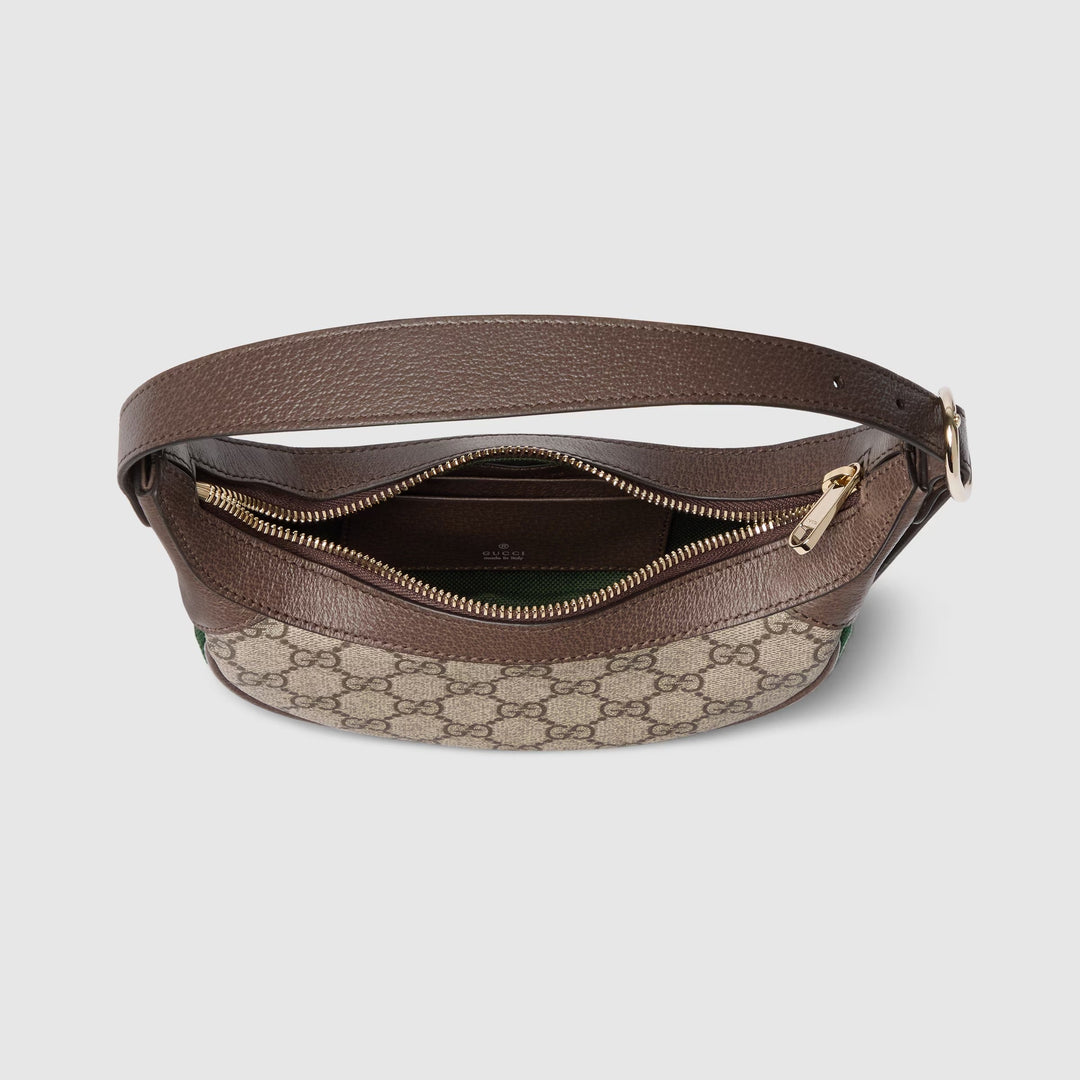 Avellie Gucci Ophidia GG Small Shoulder Bag – Classic GG Canvas Half Moon Bag