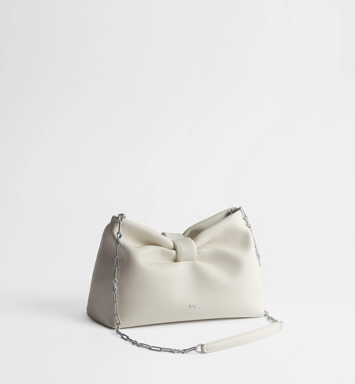 Avellie Dior Small Bow Bag – Elegant Soft Leather Shoulder Bag