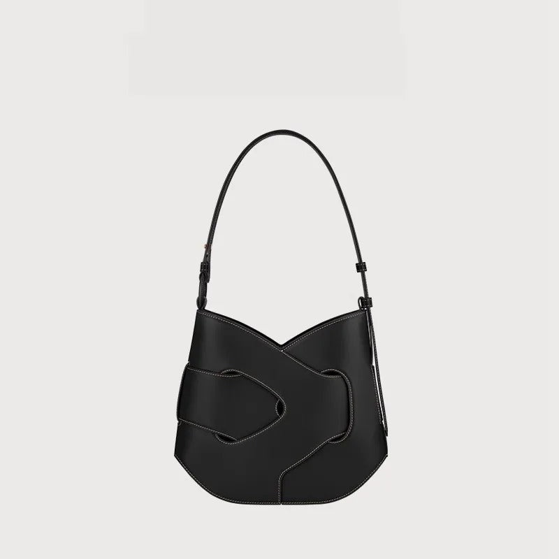 Avellie Polène Nodde Hobo Genuine Leather Bag | Elegant Design with Refined Details