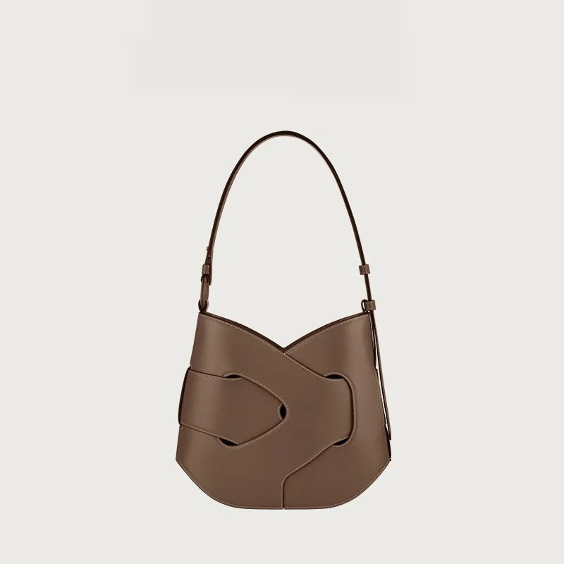 Avellie Polène Nodde Hobo Genuine Leather Bag | Elegant Design with Refined Details